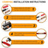 SVAAR 4 Gauge Butt Splice Connectors, 20 PCS 4 AWG Non-Insulated Butt Connectors with 20 PCS 3:1 Heat Shrink Tube