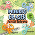 Raymond Geddes Monkey Pencil Top Erasers, Pack of 24