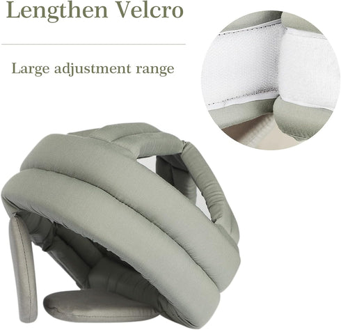 PENINSULA LOVE Elderly Protective Hat Thick Soft Helmet Seniors Anti-Fall Head Protection Hat Adjustable Safety Helmet