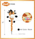 DolliBu Brown Giraffe Plush Pen - Cute & Soft Wild Life Stuffed Animal Ballpoint Novelty Pen Toy, Writing Pen