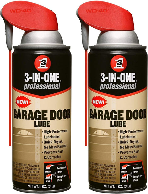 WD-40 WDC100581-3-in-one Professional Garage Door Lubricant, 11 Oz Aerosol Can