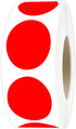 PARLAIM 1" Red Round Color Coding Circle Labels, 1000 per Roll in Dispenser Box, 1 inch Office Dot Sticker