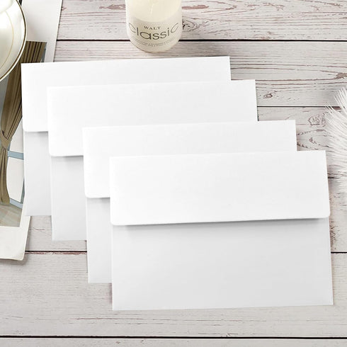 VANRA 150 Pack A6 Invitation Envelopes for 4x6 Greeting Cards, Self Seal White Envelopes for Wedding Invitations