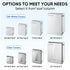 TICONN Waterproof Electrical Junction Box IP67 - ABS Plastic Enclosure with Hinged Cover and Mounting Plate