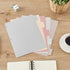 Y YOMA Colored 1 Pack 3 Ring Binder, 1 inch Pocket Binder with 5 Tab Dividers for Home School Office Supplies