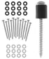 24 Set (72Pcs) Pegboard Mounting Hardware Kit, Accessories Include Screws, Spacers, Washers for 1/4 & 1/8 Inch