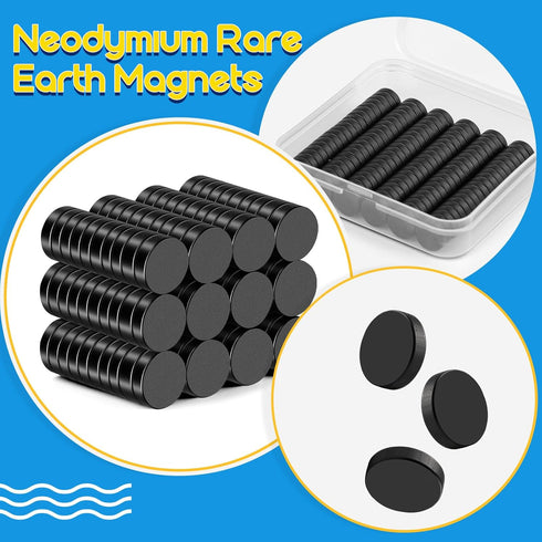 Refrigerator Magnets, 120 Pcs Rare Earth Magnets, Neodymium Fridge Magnets, Muti-use Premium Tiny Round Disc Small Magnets, Whiteboard Magnets for Crafts, DIY, Office, Dry Erase Board