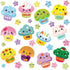 Fancy Land Happy Birthday Bulletin Board Set, Sweet Bright Color Cupcake Classroom Decoration 78 Pieces