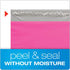 Quality Park Large Poly Mailers, 10 x 13 Lightweight Shipping Envelopes, Box of 100, Pink with Redi-Strip Closure