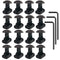 16 Pack M4 T-Nut Metric Camming Screw Replacement Sets, Compatible with Standard Rail Systems