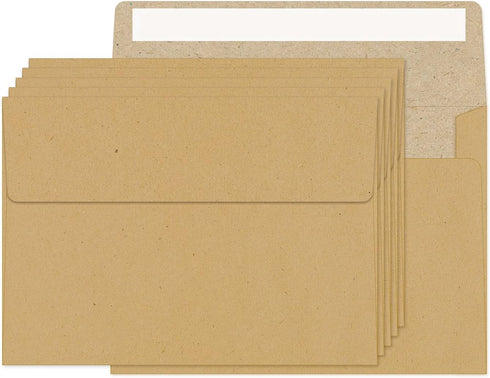 Kraft Envelopes, 4x6 for Invitations, A6 Envelopes 100 Pack for Greeting Cards and Postcards