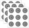 Limarqabel 27 Pcs Toilet Target Aiming Stickers 1.5 Inch Potty Training Stickers Black