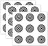 Limarqabel 27 Pcs Toilet Target Aiming Stickers 1.5 Inch Potty Training Stickers Black