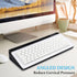 DOLLAR BOSS Small Glass Desk Whiteboard with Storage Drawer, Desktop Dry Erase Board, Office Supplies with 4 Markers