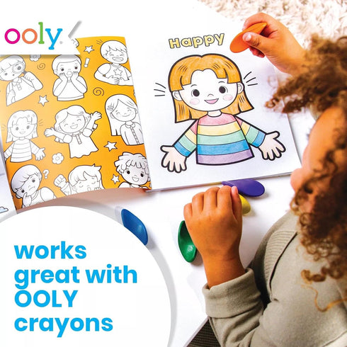 OOLY Coloring Book for Toddlers - Fun Activity Coloring Pages with 31 Perforated Pages 8"x10", Great Kid's Activities
