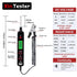 Automotive Test Light, 0.8-100V DC Car Circuit Tester Vehicle Voltage Resistance Detector Pen with LCD Backlight Display, Flashlight, Electrical System Test Tools(XT86A)