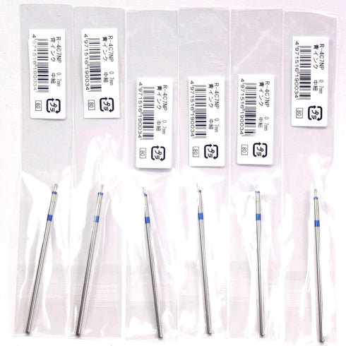 Ohto 0.7mm Blue Oil-based Ink Refill (R-4C7NP) for Ohto Multi-function Ballpoint Pen, 6 Packs