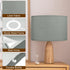 1Set 13"x13"x10" E26/E14/Spider YOKIVE Drum Lamp Shades for Table Lamps, Linen Lampshade Easy Assembly Lamp Shade