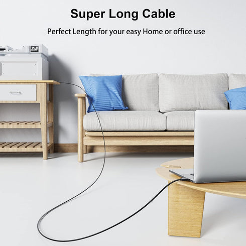20 Printer Cable FT - USB A to USB B Printer Cable Compatible with HP, Canon, Brother, Samsung, Dell, Epson and More