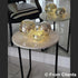 Kaowod Lighted Mercury Glass Ball Table Lamp with Timer, Silver Cordless Orb Christmas Decor Ball Led Light Globe