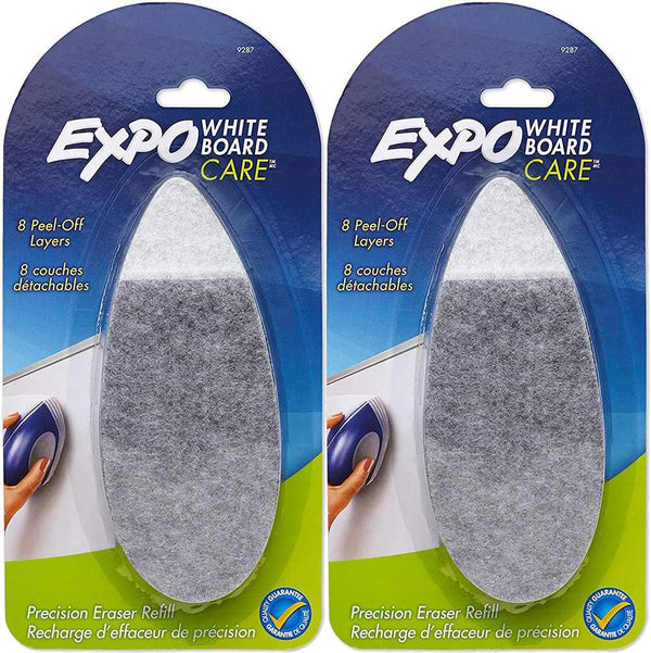 EXPO Dry Erase Precision Point Eraser Refill Pad, Felt, 9 3/4w x 3 1/4d, Sold as 2 Packs