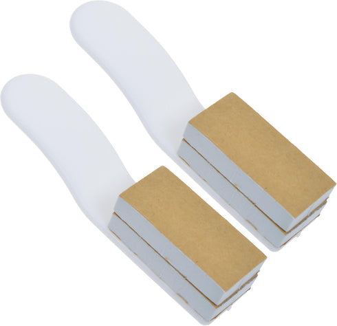 Cosmos Pack 2 of White Toilet Seat Pad Cover Lifter Lift Handle