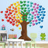 Classroom Tree Bulletin Board Decorations Set, Hearts Bulletin Board Tree Cutouts Welcome Classroom Wall Decors for