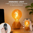 4W G125 Bulbs Dimmable, E26 Bulb 2000K Bulb 200LM Bonlux LED Large Globe Light Oversized Amber Glass Edison Round Light