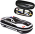 Large Capacity Police Car Pencil Case - Cool Pencil Box, Car Pencil Bag, Stationery Storage Box, Black Waterproof and