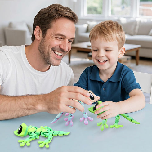 Yaozyety 3D Printed Articulated Lizard, Flexible Dynamic Animals Toys, Full Articulated Toy with Magnets, Adults Fidget