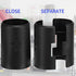 30 Pack Black Wire Shelf Clips, 1 inch Plastic Shelving Clips for Wire Shelving System, Shelf Support Clips (15 Pairs)