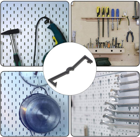 100pcs BESTOYARD Pegboard Hook Clips Pegboard Clip Locks Peg Hook Stoppers for Tool Organization and Workbench
