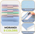 HABGP 9 Pcs Manilla Folders - 8.5 x 11 Inch, 1/3-Cut Tab Colored File Folders for School Business Office