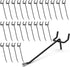 HUHOLE Pegboard Hooks 4 Inch 50PC, Black Peg Board Organizer Accessories for Garage Tool Organization (4 Inch)