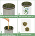 Tomotato 5-Gallon Bags6-Pack Filter with Anti-Slip Grip Buckets - Reusable All-Mesh Storage Bags with Top Opening