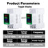 AC Digital Energy Meter, 80-270V, 100A Ampermeter Voltmeter Ammeter Voltage Tester with Built-in CT