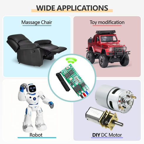 12V 5V~24V 1A DieseRC Mini Wireless DC Motor Remote Control Switch, Micro DC Receiver Controller, Radio Control Motor