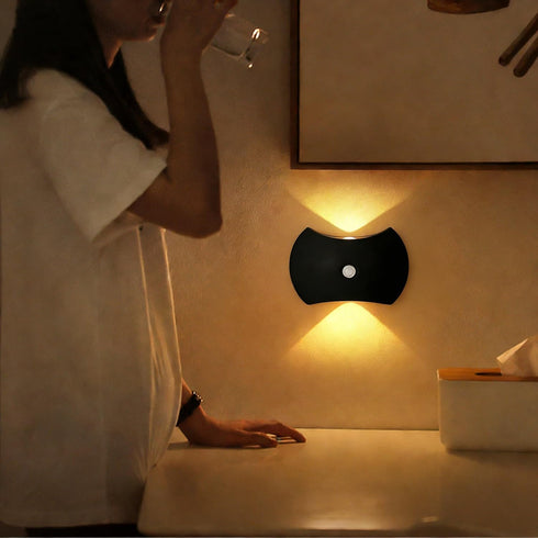 JOGOLED 3 Motion Sensor Light Wall Lamp - Colors Night Light Wall Lamps LED Indoor Up and Down Sconce Rechargeable