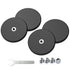 Magnetpro 4 Pieces Strong Rubber Coated Mounting Magnets Anti-Scratch & Anti Corrosion,
