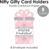 Set 8 Big Dot of Happiness Pink Winter Wonderland - Holiday Snowflake Birthday Party and Baby Shower Money and Gift