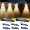 TECKNET Solar Fence Lights Outdoor 8 Pack, 3 Modes 3500K/4500K/6500K, IP66 Waterproof