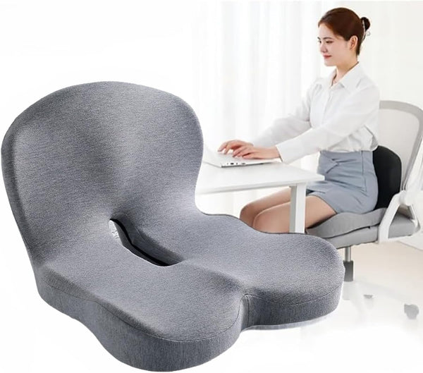 Celinva Orthopedic Cushion for Office Chair and Car, Memory Foam Seat Cushion with