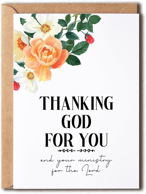NTVShop Pastor Appreciation Card - Grateful For Your Ministry Card - Gift For