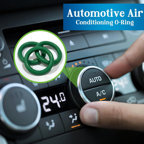 595 Pcs Automotive AC O Rings Kit, SAE and Metric Air Conditioning Orings Assortment Set for Seal Repair