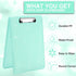 Sooez Glitter Clipboard with Storage - Cute 8.5x11 Clip Boards, Sparkle Plastic Clipboard Folder for Women, Office
