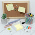 White Acrylic Sticky Notes Holder, Cute 3x3 In Notepad Cube Organizer for Home Office Desk Accessories