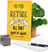 NobleWorks Funny Retirement Card with Envelope, Colorful Congrats Greeting - As You Retire C6875RTG