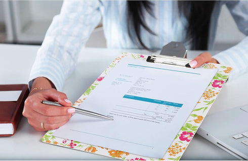 VIBRANZ-LAB Cute Clip Boards 8.5x11 for Writing Heavy Duty Clipboard for Nursing, Women, Students, and Kids Plastic and