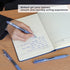 WRITECH Fine Point Gel Pens, Retractable 0.7mm Blue-Ink Color Pen for Journaling Smooth Writing No Bleed Set 10ct