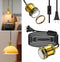 Puanticn 16.4 Ft Retro Hanging Lamp with Plug in Cord, E26 Black Thicken